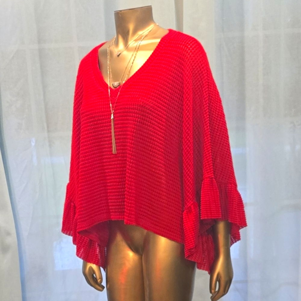 Blue Buttercup Poncho Top